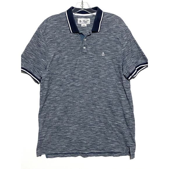 Original Penguin Logo Polo Shirt Mens L Preppy Casual Classic Office Golf Work - Picture 1 of 8